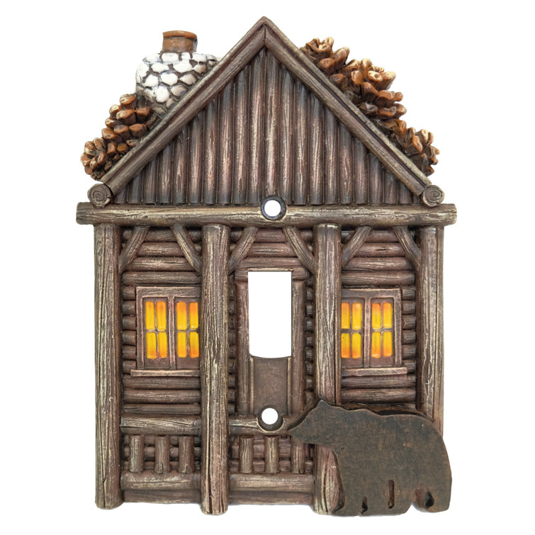 De Leon Collections Cozy Cabin Single Toggle Wall Plate / Switch Plate